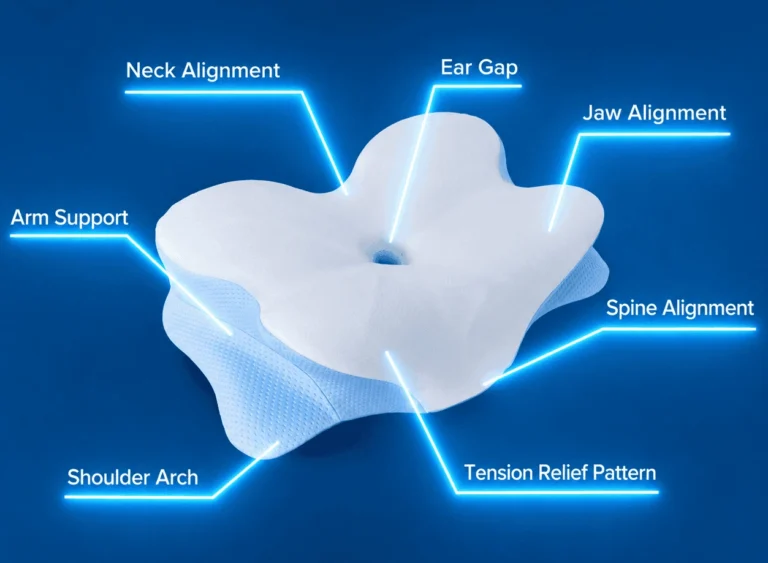 Derila Ergo ergonomic memory foam pillow for neck pain and better sleep